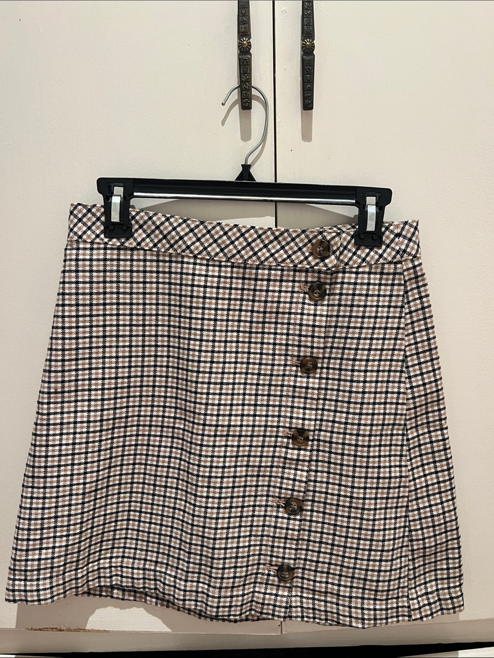 H&M checked mini skirt
